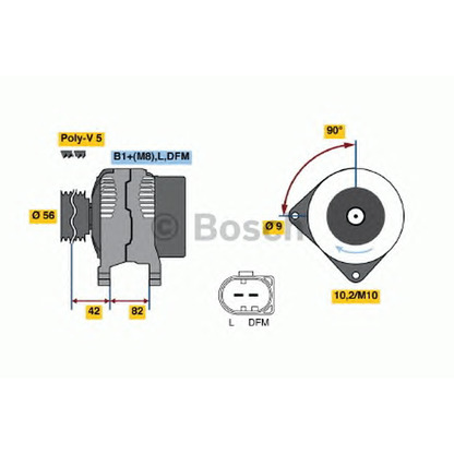 Photo Alternator BOSCH 0986044340